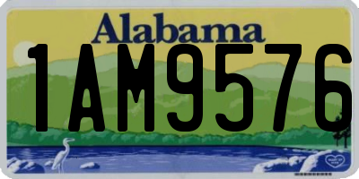 AL license plate 1AM9576