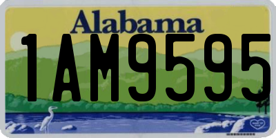 AL license plate 1AM9595