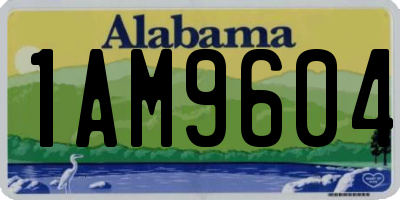 AL license plate 1AM9604