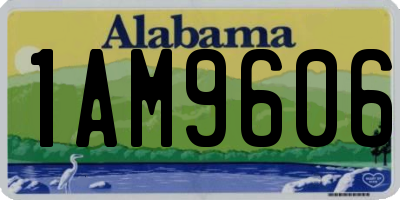 AL license plate 1AM9606
