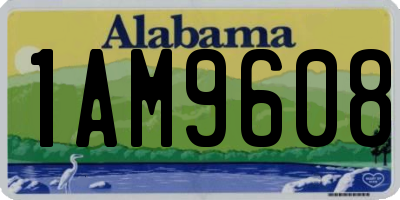 AL license plate 1AM9608