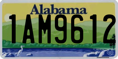 AL license plate 1AM9612