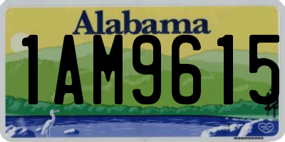 AL license plate 1AM9615
