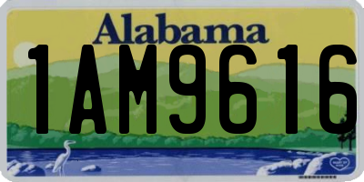 AL license plate 1AM9616