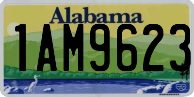 AL license plate 1AM9623