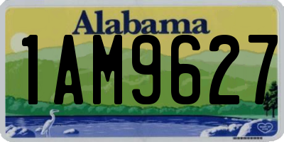 AL license plate 1AM9627