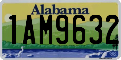 AL license plate 1AM9632