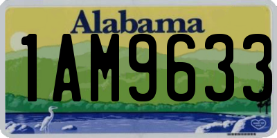 AL license plate 1AM9633