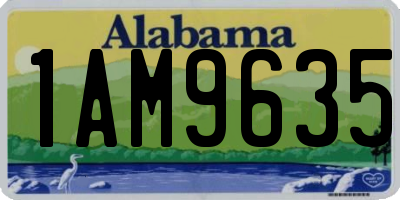 AL license plate 1AM9635