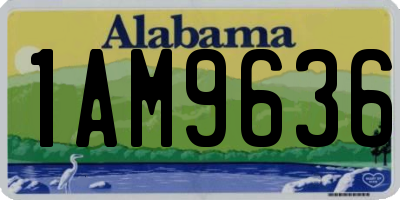 AL license plate 1AM9636