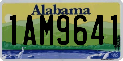 AL license plate 1AM9641