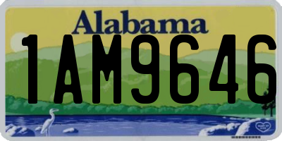 AL license plate 1AM9646