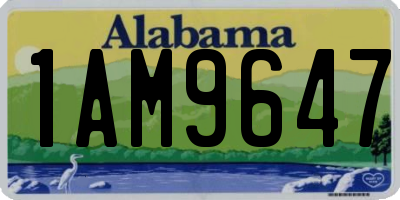 AL license plate 1AM9647