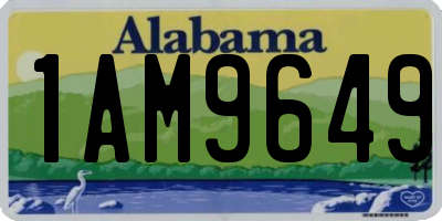 AL license plate 1AM9649