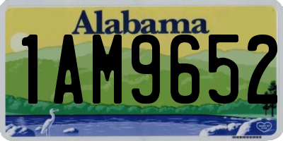 AL license plate 1AM9652
