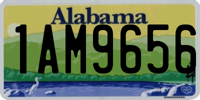 AL license plate 1AM9656