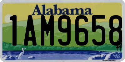 AL license plate 1AM9658