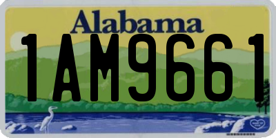 AL license plate 1AM9661