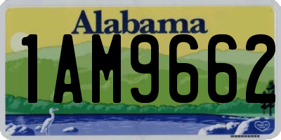 AL license plate 1AM9662