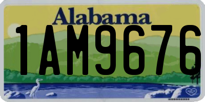 AL license plate 1AM9676