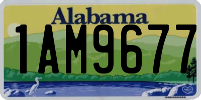 AL license plate 1AM9677