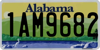 AL license plate 1AM9682