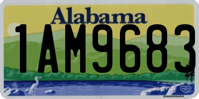 AL license plate 1AM9683