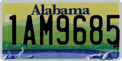 AL license plate 1AM9685