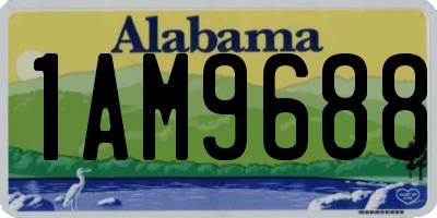 AL license plate 1AM9688