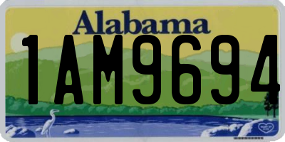 AL license plate 1AM9694