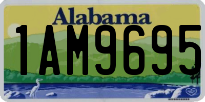 AL license plate 1AM9695