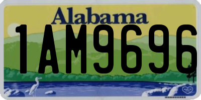 AL license plate 1AM9696