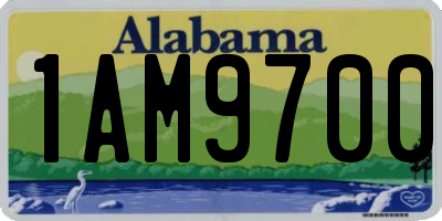 AL license plate 1AM9700