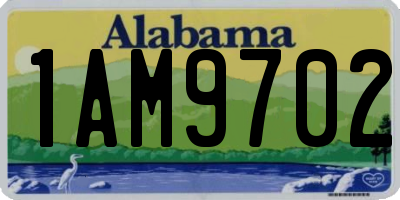 AL license plate 1AM9702