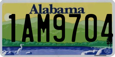 AL license plate 1AM9704