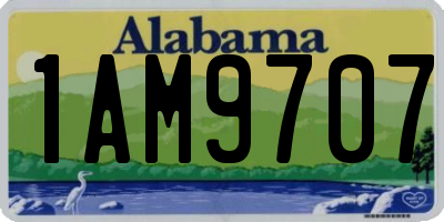 AL license plate 1AM9707