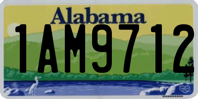 AL license plate 1AM9712