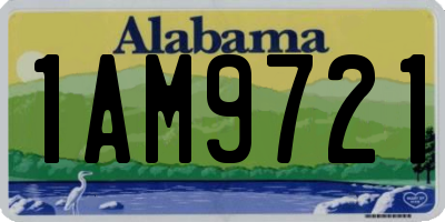 AL license plate 1AM9721