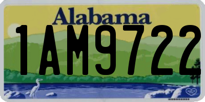 AL license plate 1AM9722