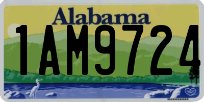 AL license plate 1AM9724