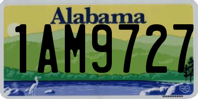 AL license plate 1AM9727