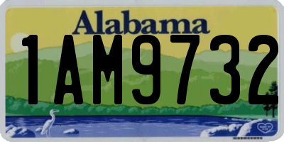 AL license plate 1AM9732
