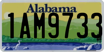 AL license plate 1AM9733