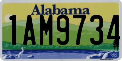 AL license plate 1AM9734