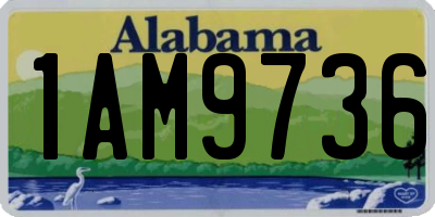 AL license plate 1AM9736