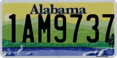 AL license plate 1AM9737