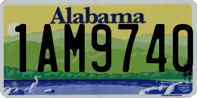 AL license plate 1AM9740