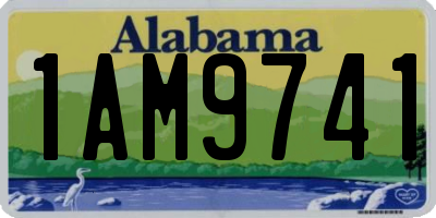 AL license plate 1AM9741