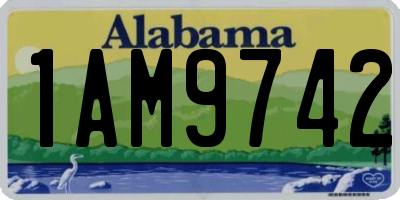 AL license plate 1AM9742