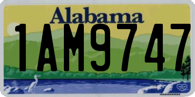 AL license plate 1AM9747